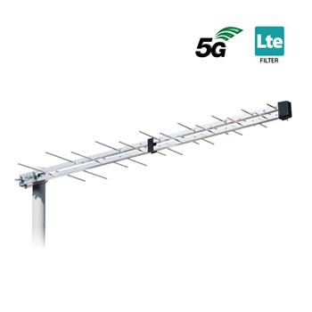 Anténa terestriálna aktívna LTE filter Iskra P-2845 GLT7 H/V LTE700 5G