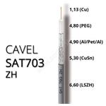 Koaxiálny kábel CAVEL SAT703ZH, LSZH, 6,6mm, ClassB(Dca,s2,d2,a1), predaj na metre