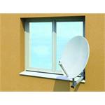 Konzola pre uchytenie antény na plastové okno 50 biela - Rozbalená