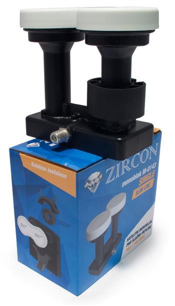 LNB Monoblock Single Zircon 4,3° Slim Line