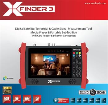 Merací prístroj Amiko X-FINDER 3 - (HEVC S2 + T2/C)