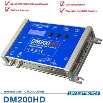Modulátor HDMI / DVB-T,C LEM ELETTRONICA DM200HD - Rozbalený