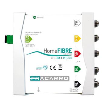 Optický prijímač FRACARRO OPT RX QUATTRO 4 MICRO
