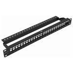 Patchpanel DATAWAY 19", 1U, 24 portový, neosadený