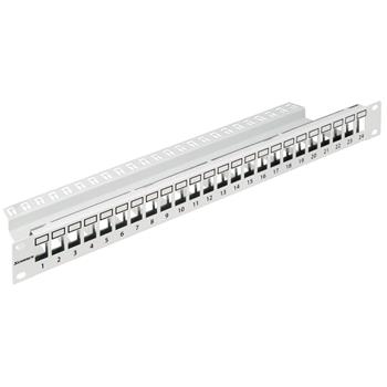 Patchpanel Schrack Technik 19", 1U, 24 portový, neosadený