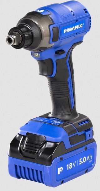 Skrutkovač/uťahovák rázový AKU 210Nm, 2x aku 5Ah, nabíjačka 6,5A, rukavice, RawlCase