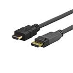 VIVOLINK Pro Displayport - HDMI kábel, 4k/UHD, 3m