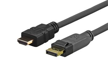 VIVOLINK Pro Displayport - HDMI kábel, 4k/UHD, 5m